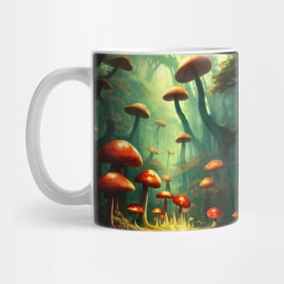 Red Mushroom Forest Mug